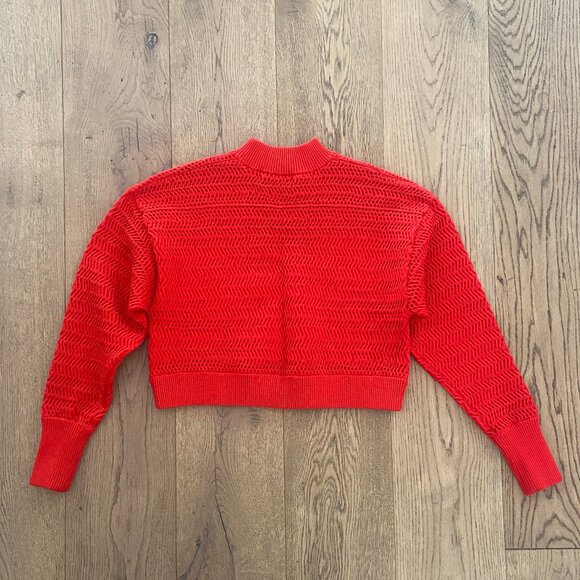 3.1 Phillip Lim Faux Plait Silk Blend Crop Sweater - Picture 11 of 11